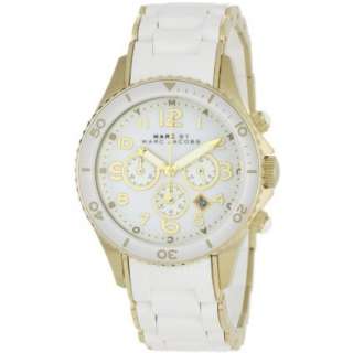 Marc by Marc Jacobs Womens MBM2546 Rock Classic Chronograph White 