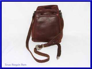 BRIGHTON PURSE ~ Brown Leather Western/Southwest/Weave/Shoulder Bag 