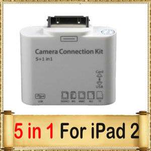   USB Camera Connection Kit for iPad 2 Card Reader SD HC M2 TF Adapter