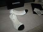 Chanel Ballerina Black & White Scrunchy Shoes 9.5 39 1/2 $695