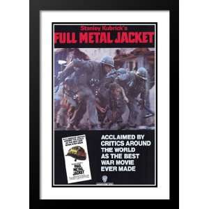  Full Metal Jacket 32x45 Framed and Double Matted Movie 