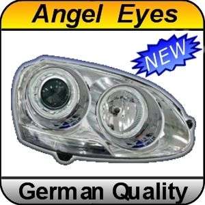 Angel EYES Headlights VW Golf MK5 V 5 (03 08) Chrome  