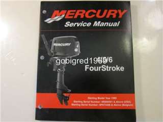 Mercury Outboard Service Shop Manual 4 5 6 Four Stroke 1999 + LOTS 