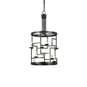 Currey and Company 9419 Spyro   Eight Light Hanging Lantern, French 