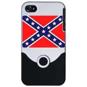   or 4S Slider Case Silver Rebel Confederate Flag HD: Everything Else