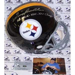 Terry Bradshaw Hand Signed Pittsburgh Steelers Throwback 