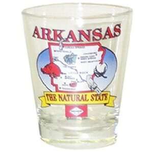  Arkansas Shot Glass 2.25H X 2 W State Map Case Pack 96 