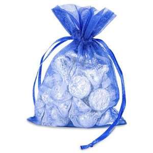  4 x 6 Royal Blue Organza Fabric Bags Health & Personal 