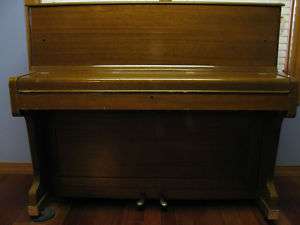 ZIMMERING & SONS UPRIGHT WOODEN PIANO  