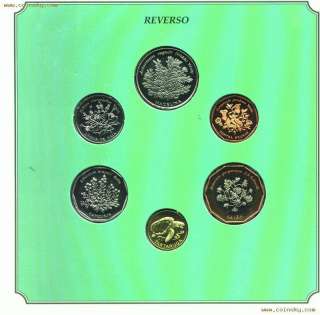 CAPE VERDE 6 Coins 1994 UNC Mint Set Flowers  