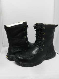 NEW MEN UGG BOOT SAHALE WATERPROOF LEATHER BLACK 100% AUTHENTIC IN 