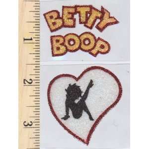  Betty Name and In Heart Leg Up Glitter Sticker Everything 