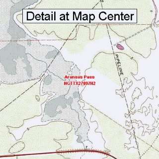  USGS Topographic Quadrangle Map   Aransas Pass, Texas 