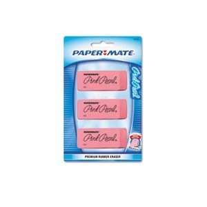   Mate® PAP 70501 PINK PEARL ERASER, LARGE, 3/PACK: Office Products