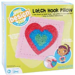  You Design It Latch Hook Pillow Kit Heart 12X12