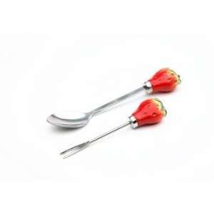   Fork and Spoon on Handles   4 pcs. Set Collectible