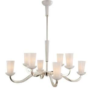  Company BBL5028SS WG Barbara Barry 8 Light Chandeliers in Soft Silver