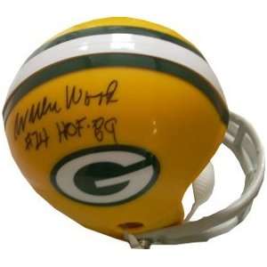  Autographed Willie Wood Mini Helmet