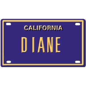    Diane Mini Personalized California License Plate 
