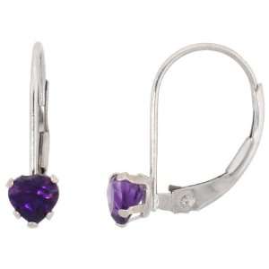   February Birthstone ( Natural Amethyst Stone ), 9/16 in. (14mm) tall