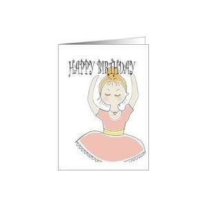  HAPPY BIRTHDAY FOR GIRL, CUTE BALLERINA, DANCE Card Toys 
