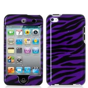 Electromaster(TM) Brand   Black Purple Zebra Design Crystal Hard Skin 