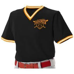   Neck Mesh Custom Baseball Jerseys BK/OR/WH   BLACK/ORANGE/WHITE YM