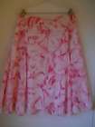 Vj) Jones New York pink thin cotton full skirt 10P 10 Signature Petite 