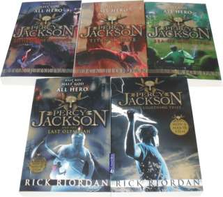 Percy Jackson Collection 5 Books Set (Lighting Thief) New RRP £ 34 