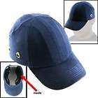 Baseball Style Hard Bump Cap Safety Hat , Navy Blue, Adjustable