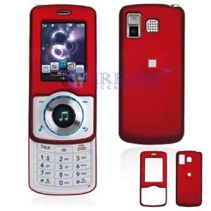  LG Rhythm AX585 Cell Phone Red Rubber Feel Protective Case 
