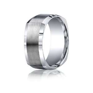 Bechmark Ring Argentium Silver 9mm Comfort Fit Four Sided Design Band 