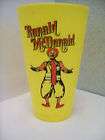 1960s Era McDonalds Fast Food plastic cup Ronald McDonald