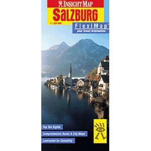  Insight Map Salzburgh Flexi Map  plus Travel Information 