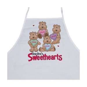  Candy Sweetheart Bears Personalized Valentine Apron 