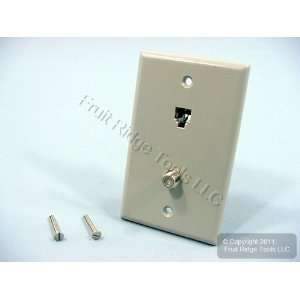  Leviton Gray Phone Cable CATV Video Jack Wall Plate 