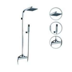   Thermostatic Rain Chrome Wall mount Shower Faucet: Home Improvement