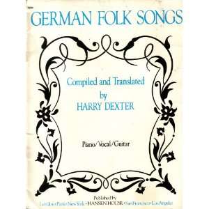  German Folk Songs Piano Vocal Guitar: Harry Compiler and 