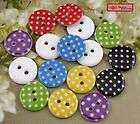 Lot 100 Swiss Dot Round Plastic Buttons Sew Quilting Craft 15mm
