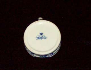 Delft Blue Handpainted candlestick holder. White with blue painted 