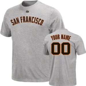 San Francisco Giants Personalized Heather Name & Number T 