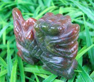 Beautiful*Natural Colorful Jade carved Dragon statue  