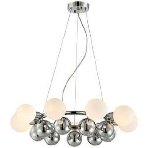 Glass Spheres 27 Wide Stainless Pendant Chandelier