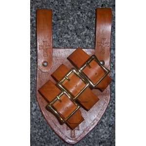  Leather Sword Frog   Buckle and Cross, Rt or Left Handed 