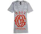 OBEY Girls Womens Obey Girls Original Deep V Neck Tee Shirt size XS