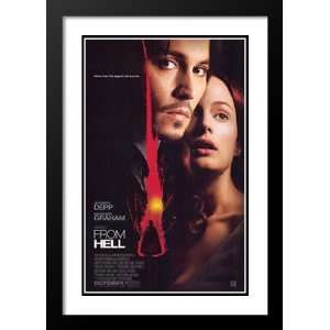 From Hell 32x45 Framed and Double Matted Movie Poster   Style A   2001
