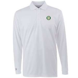   : Oakland Athletics Long Sleeve Polo Shirt (White): Sports & Outdoors
