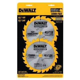   Construction Saw Blade Combo Pack with 18  and 24 Tooth Saw Blades