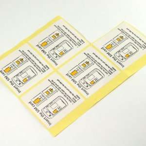   Sim Card Sticker For BlackBerry Torch 9800 Cell Phones & Accessories