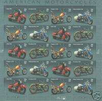 AMERICAN MOTOR CYCLE 20 x 39 cent US postage stamps  